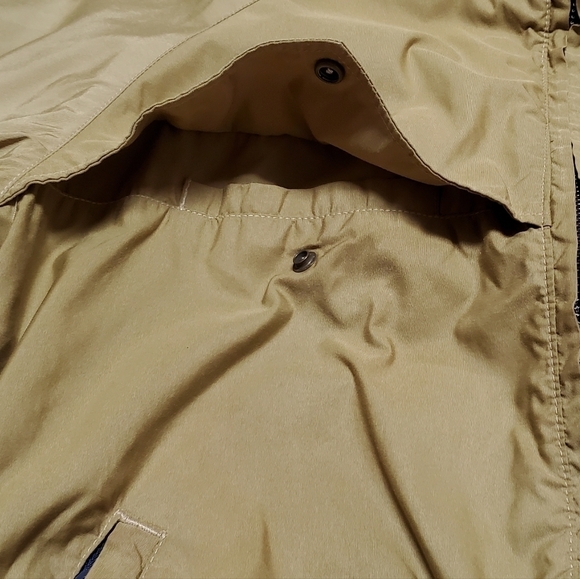 VINTAGE 70s LL Bean Khaki Blue Ribbed Talon Zipper Full-zip Windbreaker Jacket - Picture 6 of 15